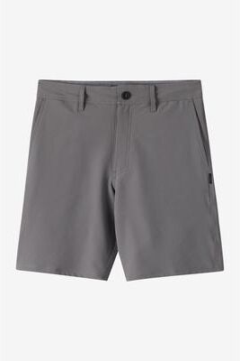 O'Neill s Trvlr Recon 18"" Hybrid Shorts in Gargoyle, Size 34, Elastane/Polyester"