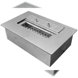 PURLINE 25cm Stahlverbrennungsblock mit Keramikfaser und Flammenregulierungsdeckel 1,2L