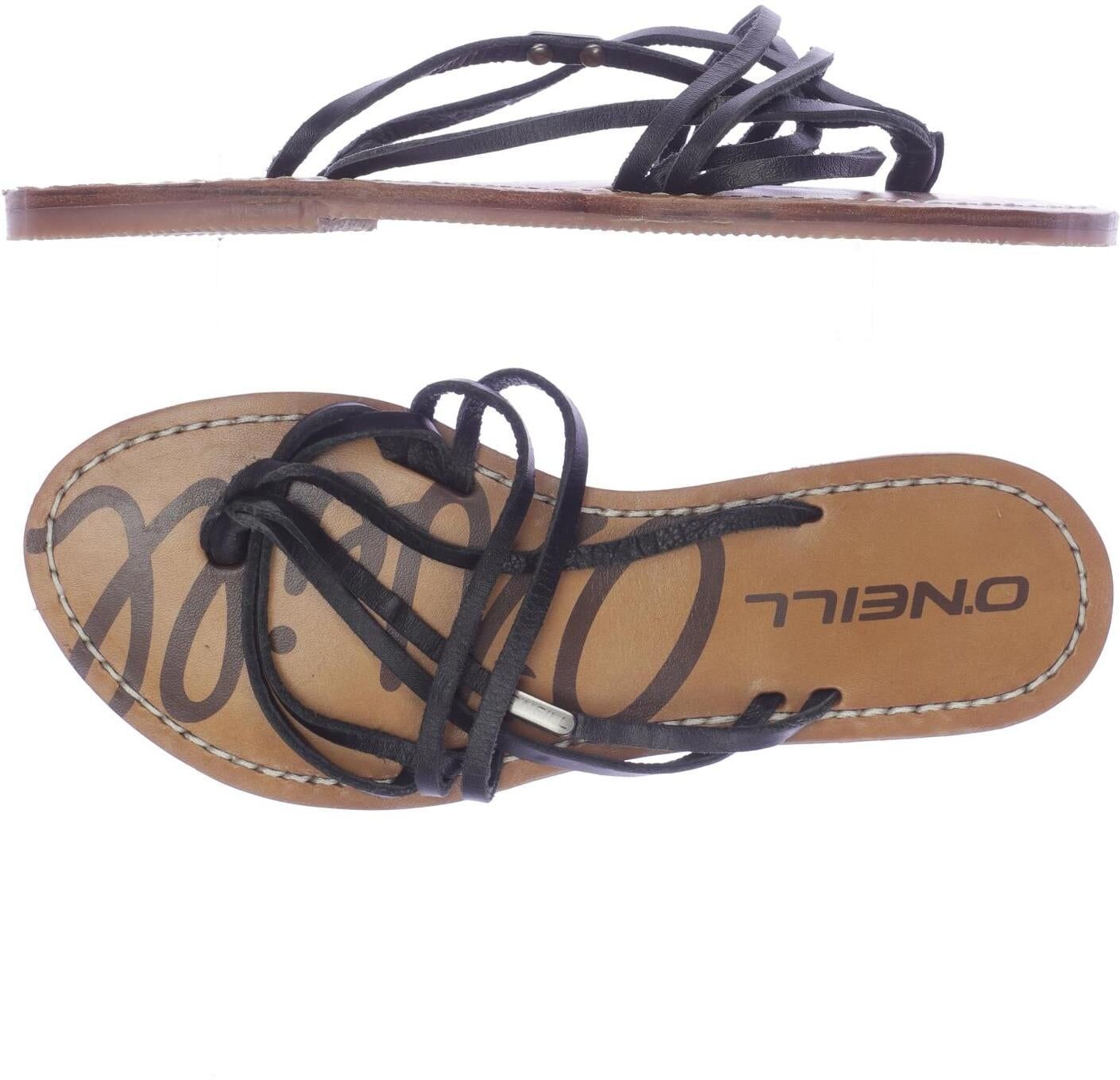 O Neill Damen Sandalen, Schwarz, Gr. EU 35, kein / Etikett - Second Hand