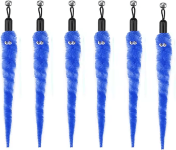 Inspire Picks Purr Parts Cat Toy Refill Set Feather, Mouse, Worm & Bell Replacement Accessories For Interactive Cat Toys th 7 blue 20 Pcs
