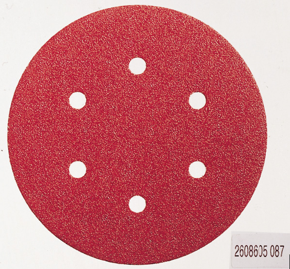 Bosch Schleifblatt C430, 150 mm, 40, 6 Löcher, Klett, 5er-Pack 2608605716
