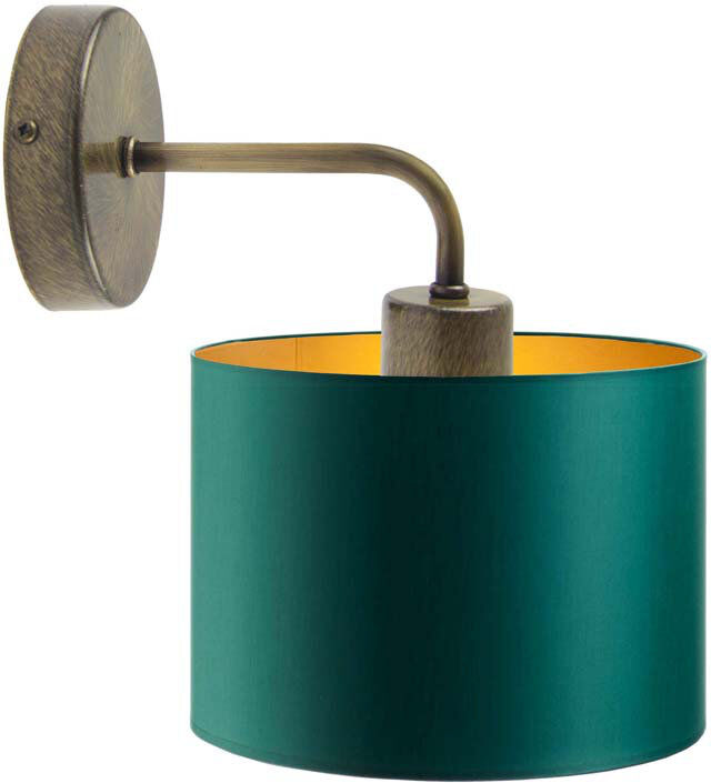 Canora Grey Reiban Steel Armed Sconce Green 25cm H X 25cm W X 25cm D