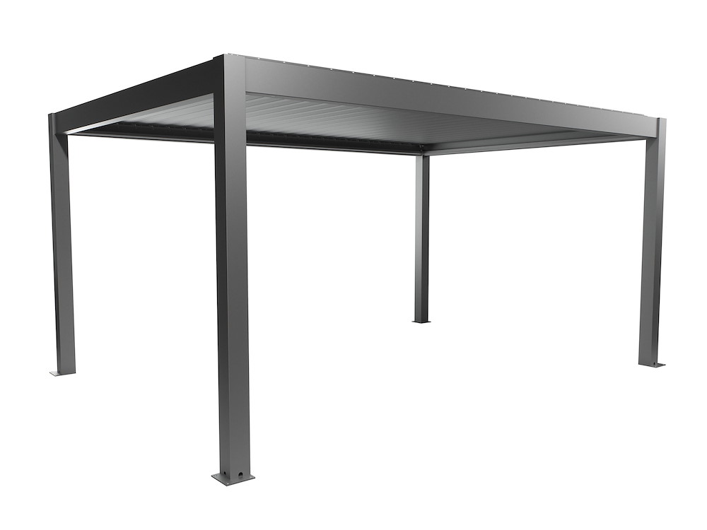 BIOHORTGARTE Pergola Gr. 5 x 3,5 quarzgrau-metallic 16983570
