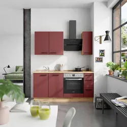 Küchenleerblock Easytouch High o. Geräte Rot