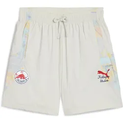 Puma, Jungen, Sporthose, KidSuper RBS Travel Short (XXL), Weiss, Grau
