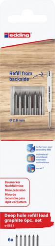 Edding Garphit 6er-Blister 4-8881-6-2112 Ersatzspitze Schwarz 1 Set