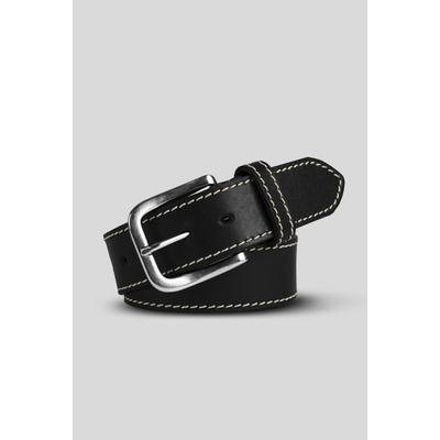 Ledergürtel MEYER "MEYER Gürtel", Herren, Gr. 80, schwarz, Obermaterial: 100% Lammleder LEL., uni, Gürtel Ledergürtel, Größenverstellbar