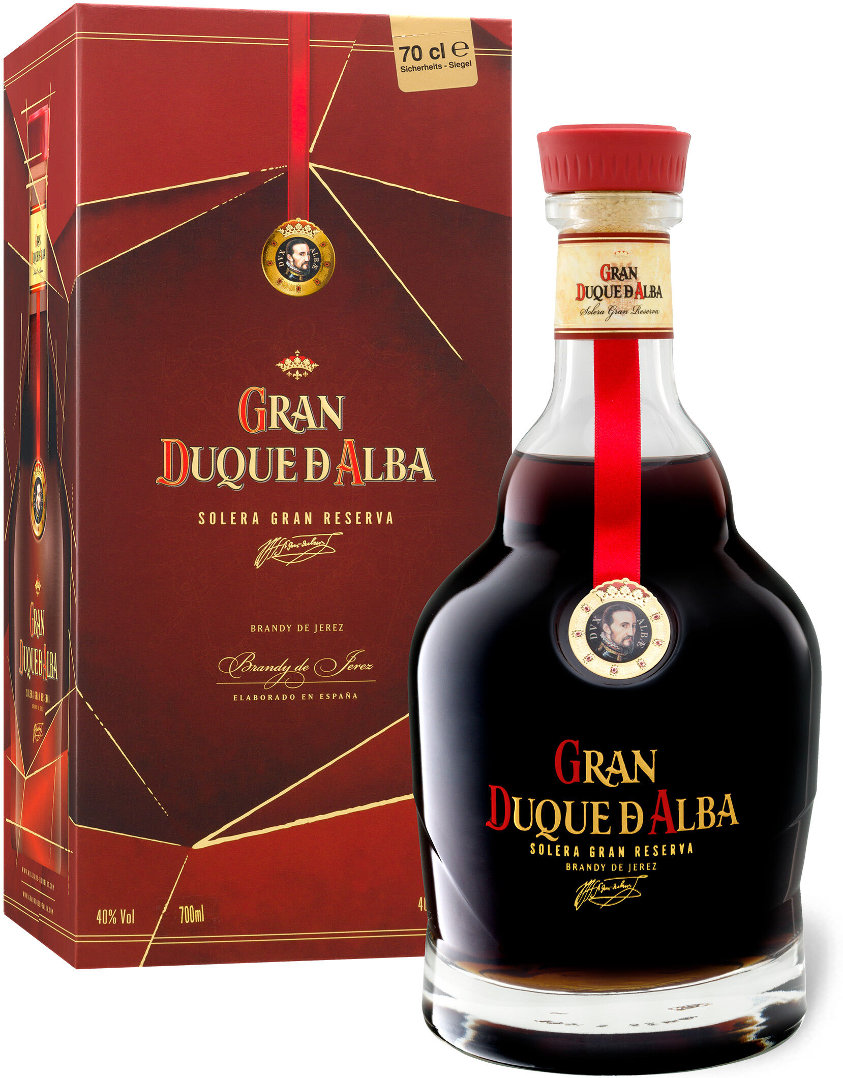 GRAN DUQUE d'Alba Solera Gran Reserva mit Geschenkbox 40% Vol