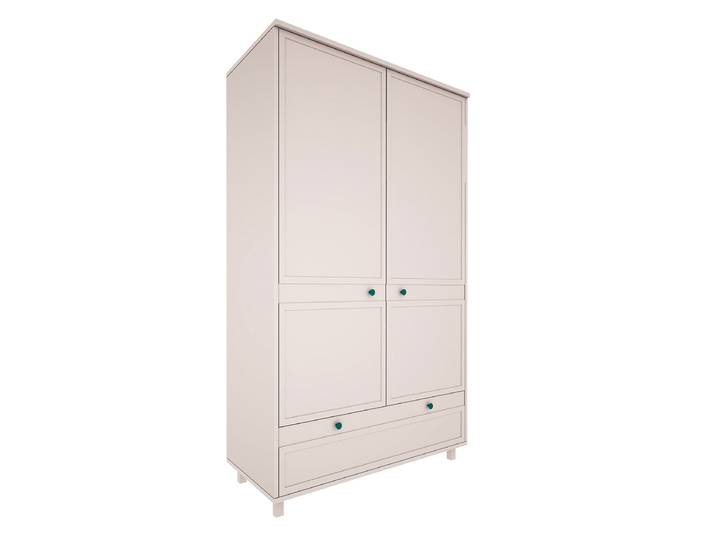 Armoire 2 portes 1 tiroir Wood Luck Gabriel - Cachemire