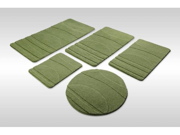 Wecon home Marc Höhe 25 mm rutschhemmend beschichtet schnell trocknend Badteppich, Hoch-Tief-Linien, weich, rutschhemmend, waschbar, getuftet