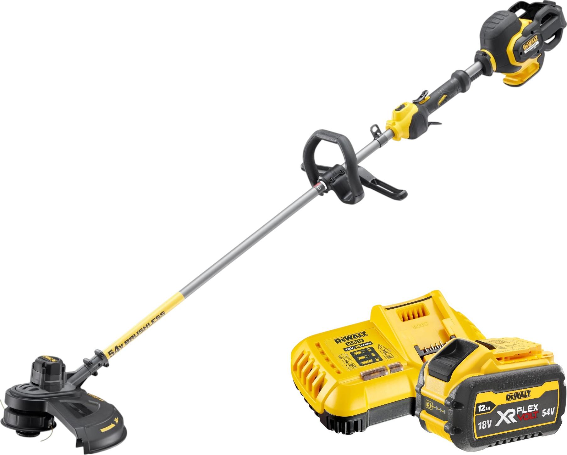 DeWalt DCM 571 Y1 Akku Motorsense 54 V FlexVolt 38 cm Brushless + 1x Akku 12,0 Ah + Ladegerät