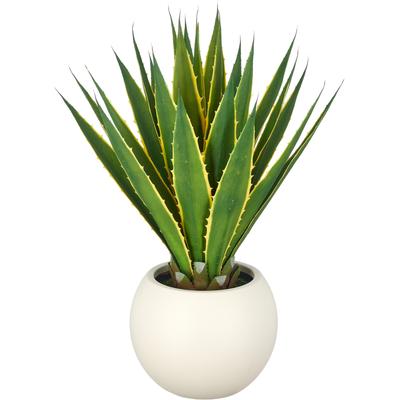 Kunstpflanze CREATIV GREEN "Agave americana Marginata", grün, H:85cm, Obermaterial: 100% Kunststoff, Kunstpflanzen, Kunstpflanze, mit naturgetreuem Blattwerk