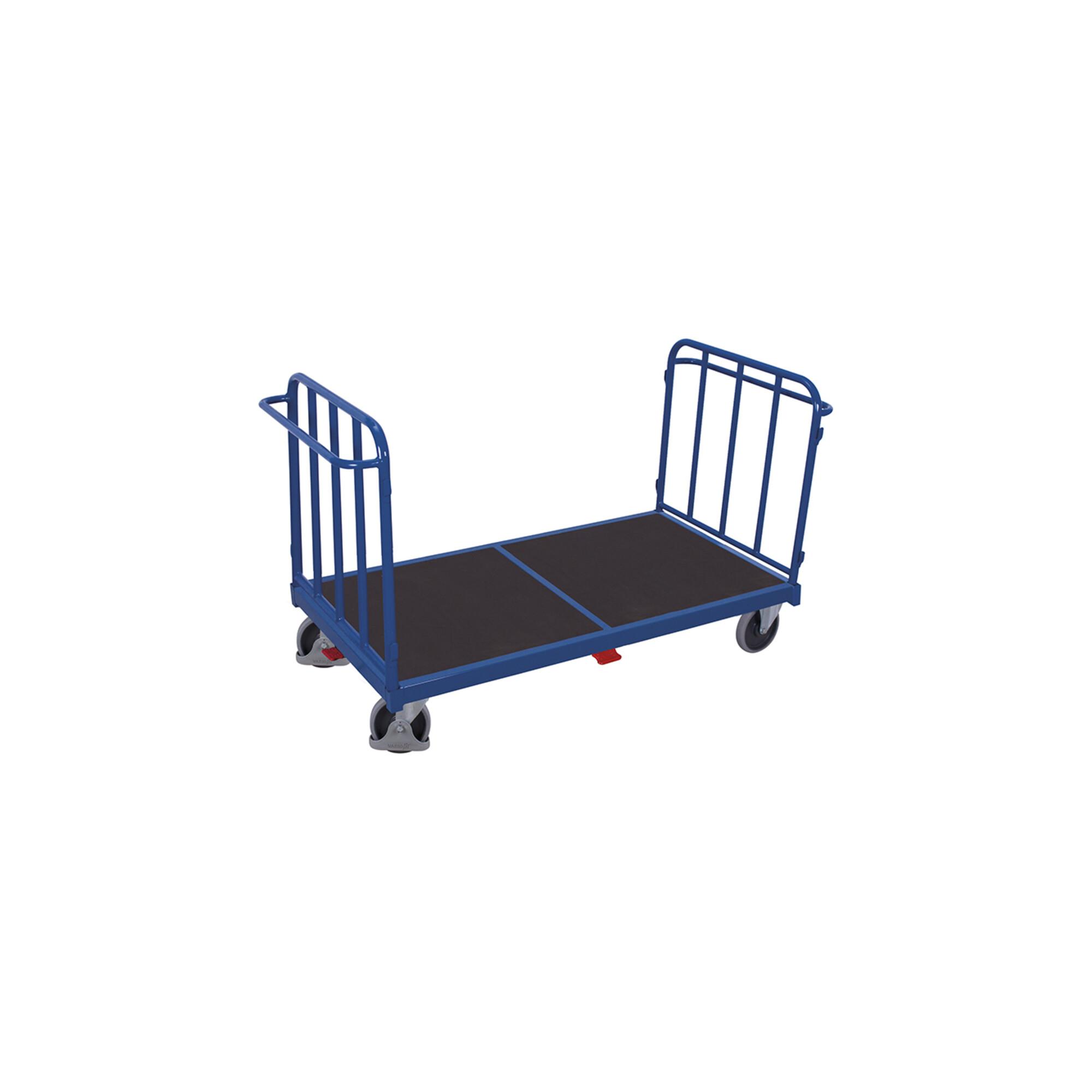 VARIOfit Doppel-Stirnwandwagen mit senkrechten Streben 1.605 x 880 mm Traglast 500 kg (sw-1613)