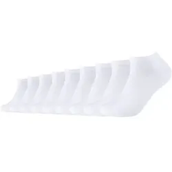 CAMANO Herren Socken Online ca-soft Sneaker 9p, Größe 39-42 in Weiß Weiß