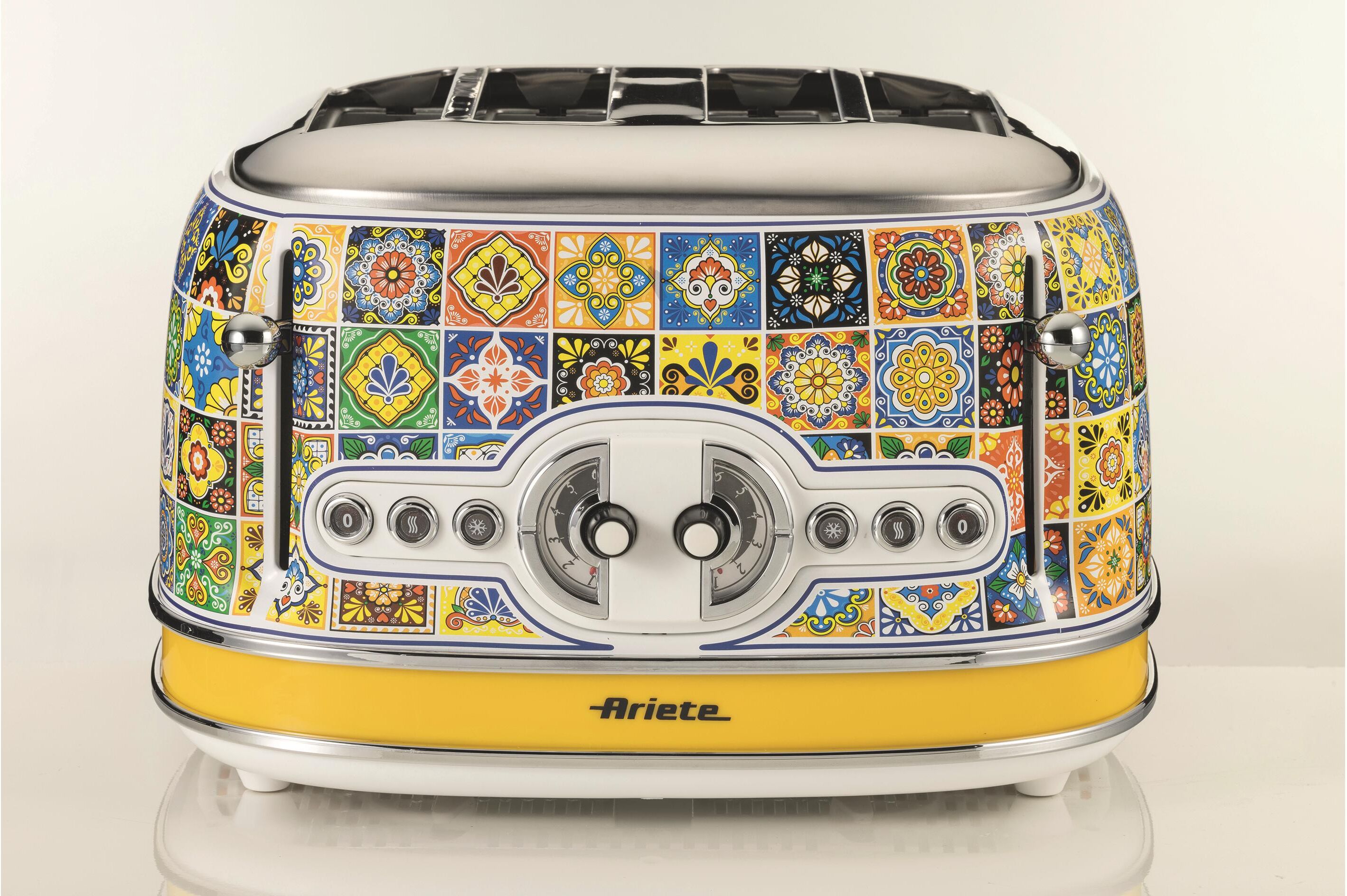 Ariete Toaster "Capri 6", gelb, B:19cm H:20cm T:30cm, Toaster, Toaster gelb Einheitsgröße