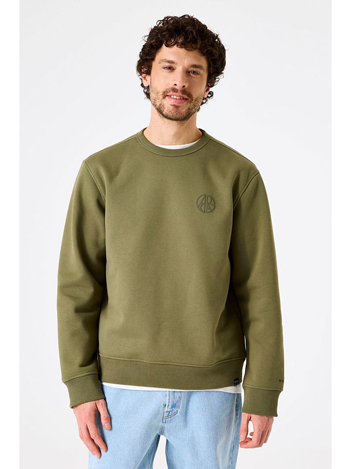 Garcia Sweatshirt in Khaki - L