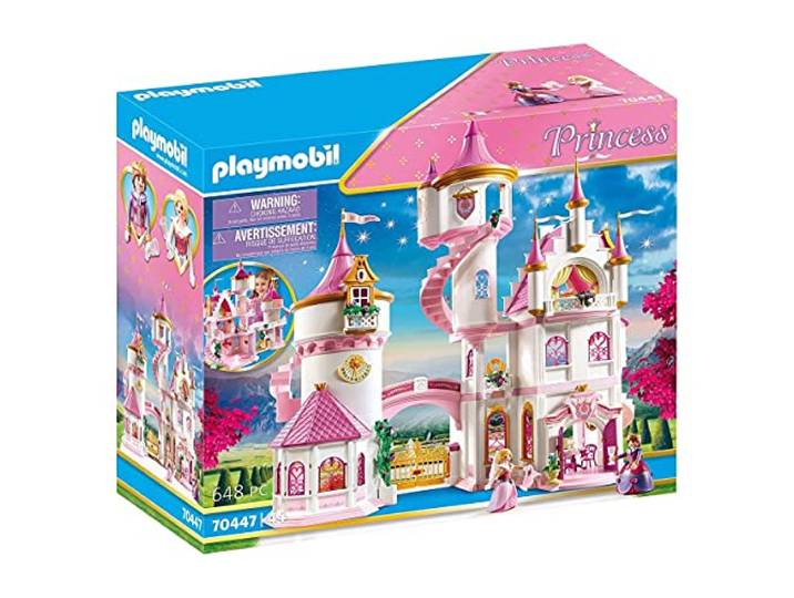 PLAYMOBIL Princess Großes Prinzessinnenschloss mit drehbarer Tanzplatte Spielzeug für Kinder ab 4 Jahren 70447