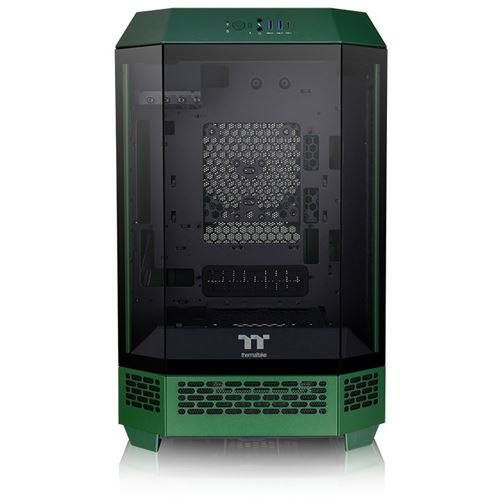 Thermaltake The Tower 300 Racing Green Mini Tower ohne Netzteil schwarz/gruen