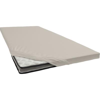 Spannbettlaken BELLANA "bellana deluxe für Topper, mit Elasthan, Premium Jersey 230 g/m²", weiß (schnee), 1 Stk., Jersey, 180x200 180x210 180x220 190x200 190x210 190x220 200x200 200x210 200x220 10cm, Jersey, Obermaterial: 95% Baumwolle, 5% Elasthan,...