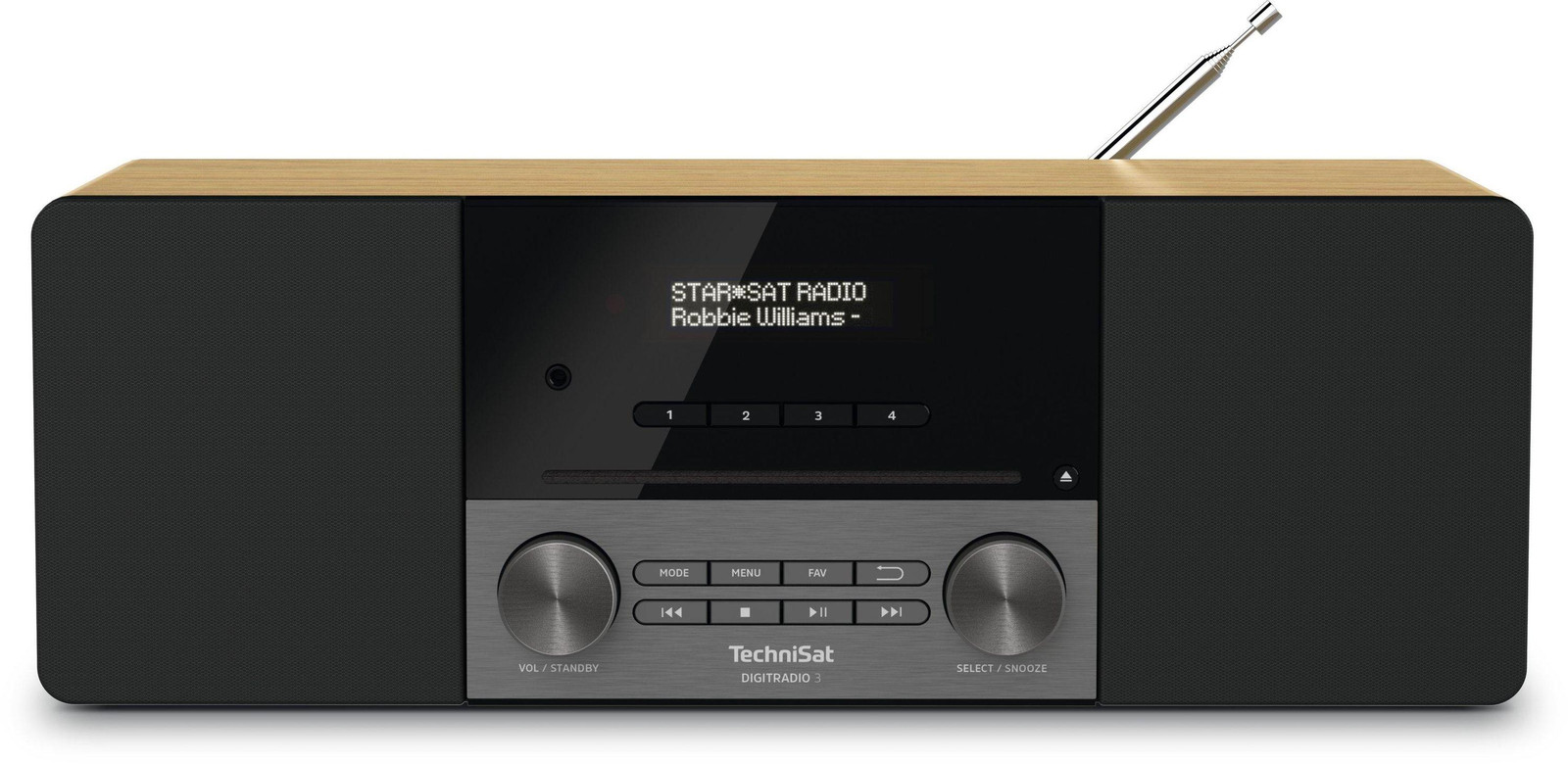 TechniSat DigitRadio 3 radio in eikenhout
