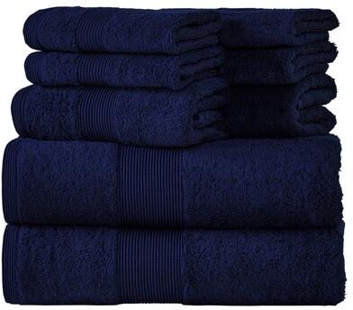 Fabstyles Premium Quality 8 Piece 600 GSM Zero Twist Cotton Towel Set