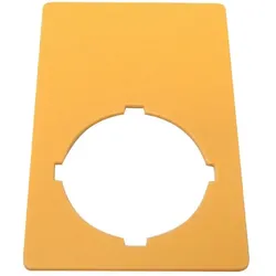 Eaton 216479 Schild, NOT-AUS, gelb, H x B = 50 x 33 mm, beschriftbar M22-XZK-*  - 10 Stück