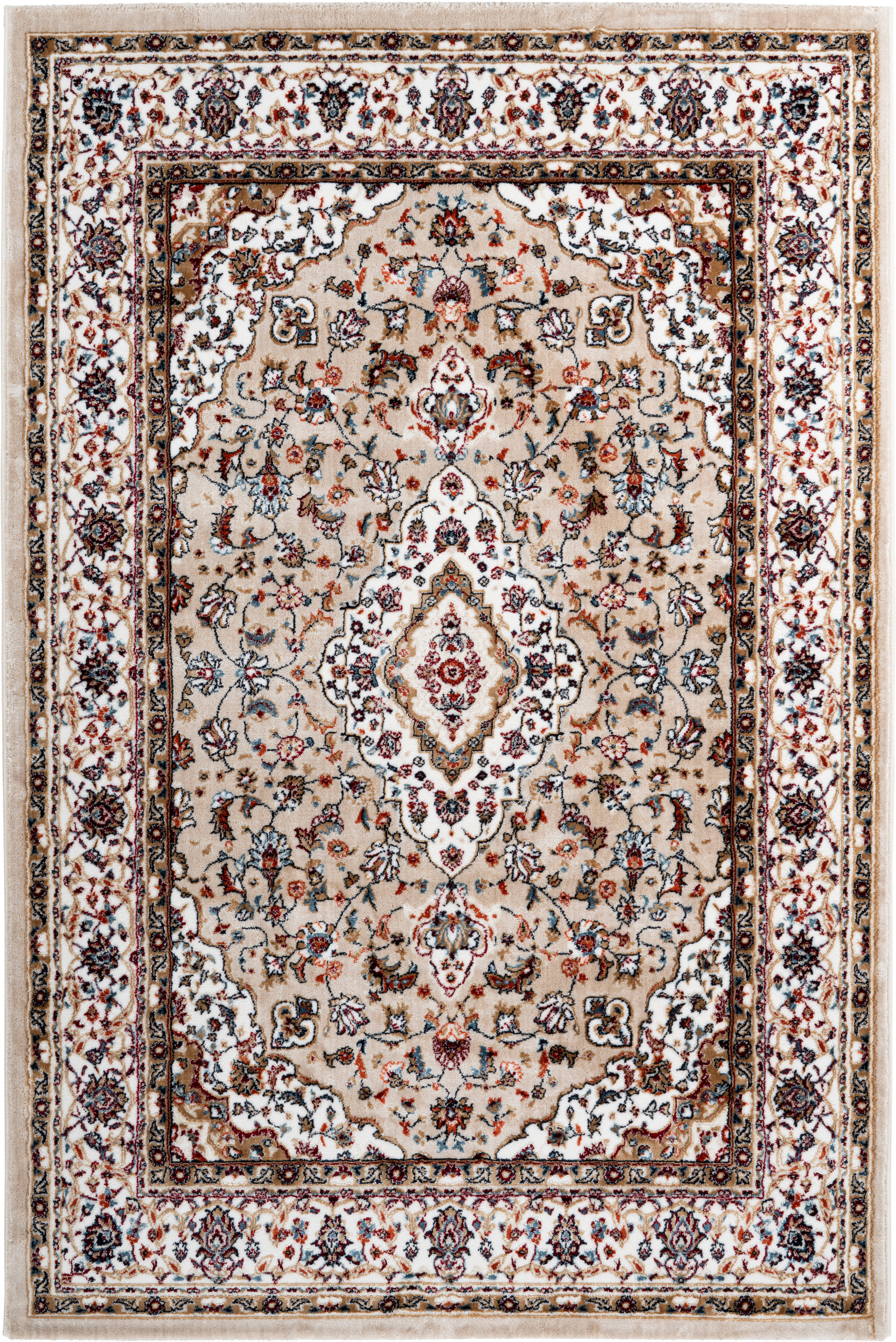 Teppich OBSESSION "Isfahan 740", beige, B:160cm H:11mm L:230cm, Polyester, Teppiche, Teppich, Orient-Optik, ideal im Wohnzimmer & Schlafzimmer beige B : 160cm 1 Stk., 11mm, L: 230cm