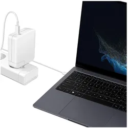 Avizar Ladegerät für Galaxy Book Pro 14" und 16" Book2 bis 4 USB-C 96W + 1,8m Kabel (96 W, 1 Port), USB Ladegerät, Weiss