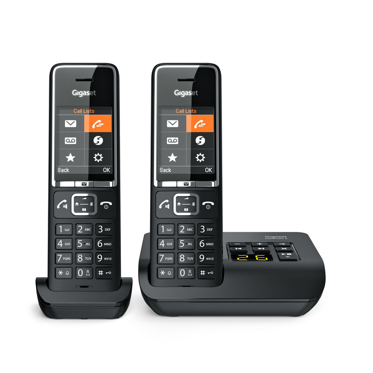 Gigaset Comfort 550A Analoges/DECT-Telefon (Schwarz)
