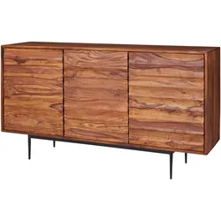 FineBuy, Kommode + Sideboard, Sideboard Braun (150 x 41 x 81 cm)