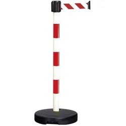 Moravia, Absperrung, Morion Gurt-Warnständer BASIC Oberteil Kunststoff r-w, Höhe 950 mm