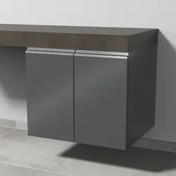 Sanipa Anbau-/Solitärschrank 2morrow (L2392) 510x600x520 Anthrazit-Glanz, L239279 L239279