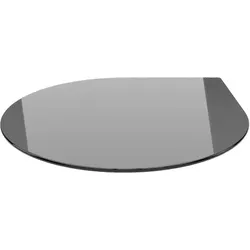Funkenschutzplatte Tropfen 110cm - schwarz