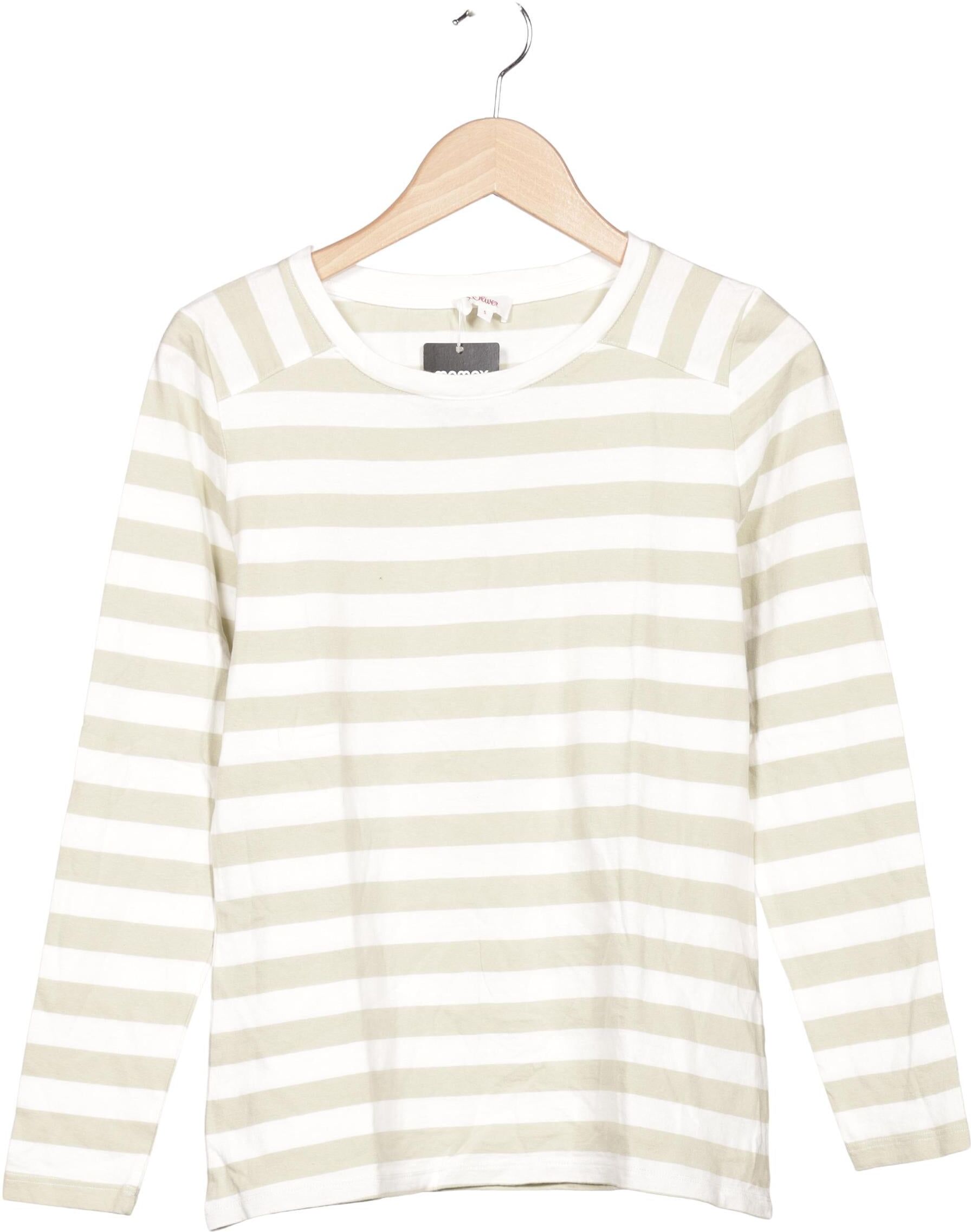 S. Oliver Damen Langarmshirt, Mehrfarbig, Gr. S, Baumwolle - Second Hand