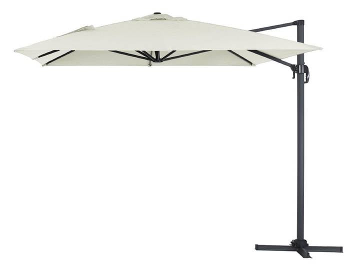 Parasol de jardin déporté en aluminium Sun 4 3 x 4 m - Ecru