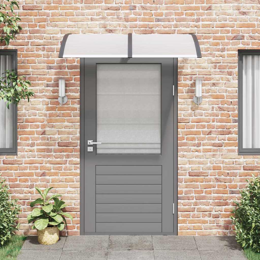 vidaXL Auvent de porte Noir 150x100 cm Polycarbonate