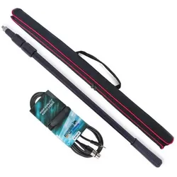 keepdrum BP0003 Boompole 2m mit MC008XJ Kabel, Mikrofon Zubehör