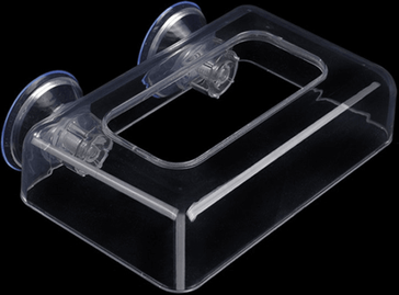 Inspired Deals Acrylic Fish Tank Feeder Ring Floating Aquarium Feeding Ring With Suction Cup For Clean Feeding Large Square