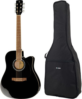 Harley Benton CLD-60SCE BK Cust. Line Bundle Noir