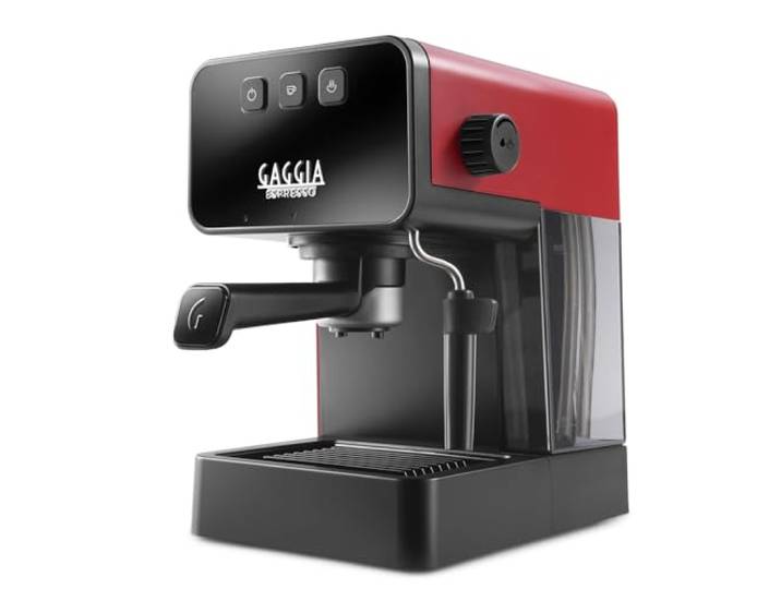 Philips Coffeemachine Gaggia Espresso Style lava red (EG2111 03) Machine expresso manuelle rouge fabriquée en Italie\, avec système Crema XL\, porte-filtre ergonomique et Pannarello.