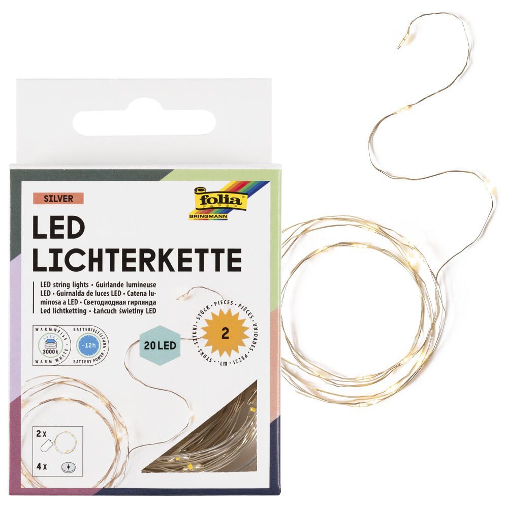folia Lichterketten 2.2 m weiß 986