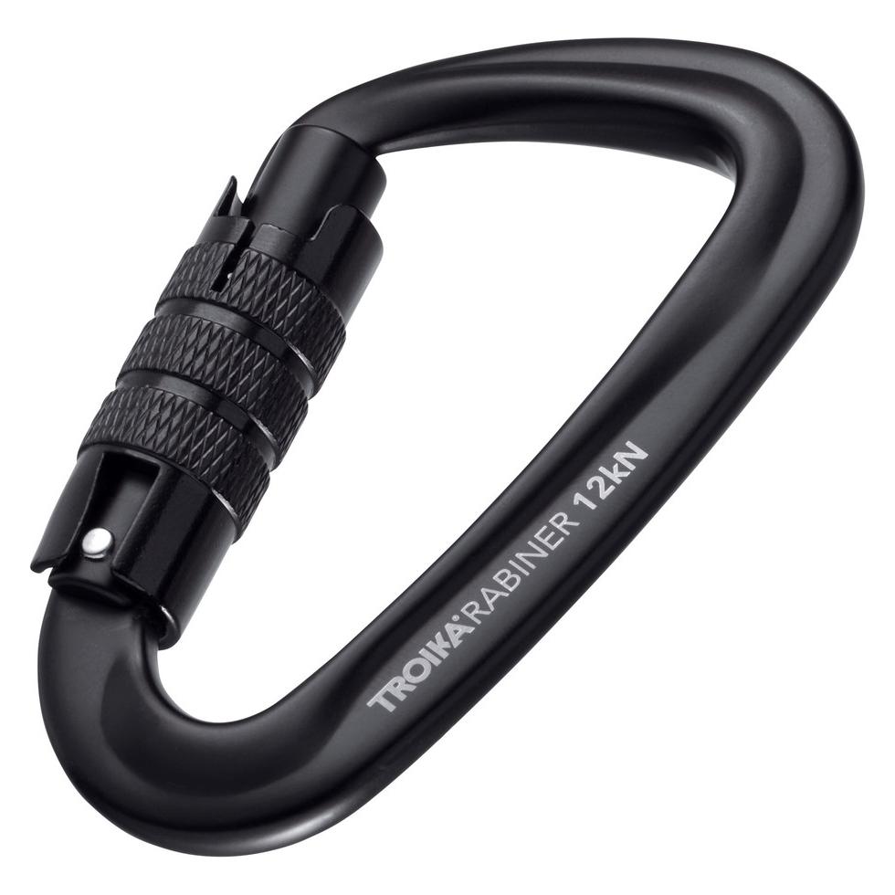 Troika Breloczek Brelok Troikarabiner, czarny (KAR12/BK)