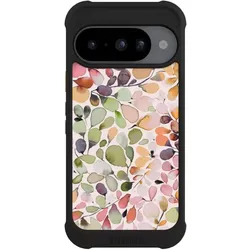 Nivocase Hülle für Google Pixel 10 Stossfeste Handyhülle NIVOmax Case Schwarz Muster Pattern Eukalyptus (Google Pixel 10), Smartphone Hülle, Schwarz