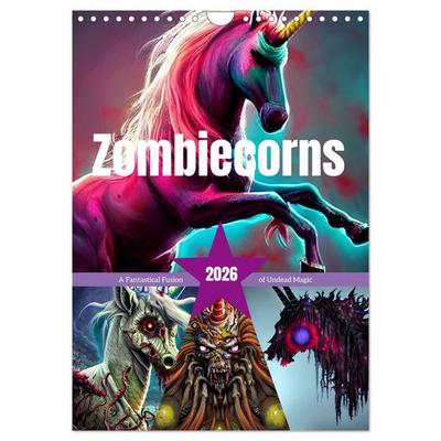 Zombiecorns (Wall Calendar 2026 DIN A4 portrait), CALVENDO 12 Month Wall Calendar