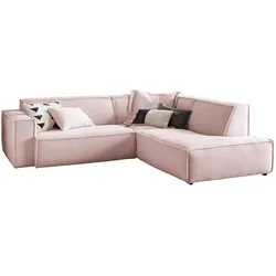 ECKSOFA SAMU Pink Cord