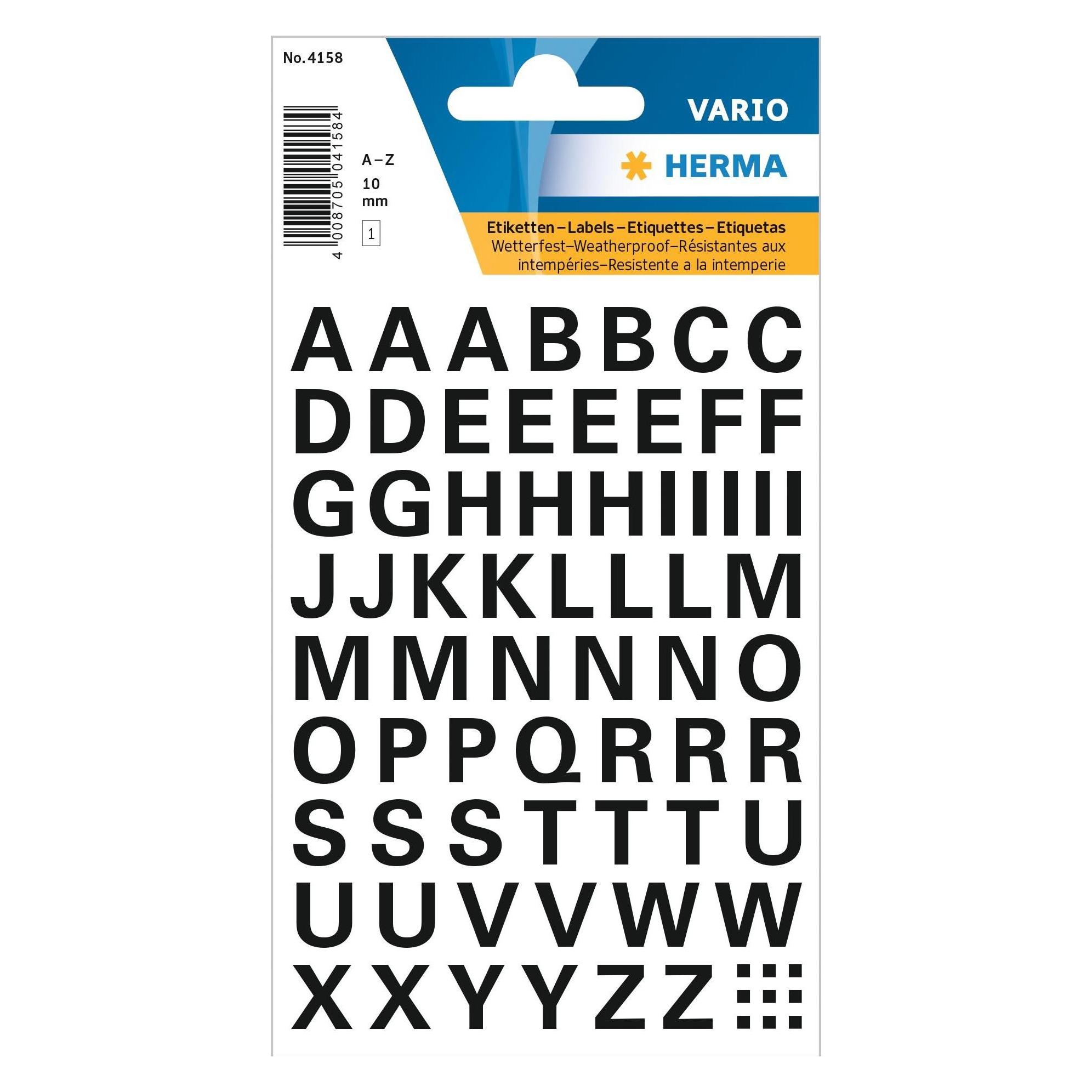 Herma Buchstaben Etiketten (4158)