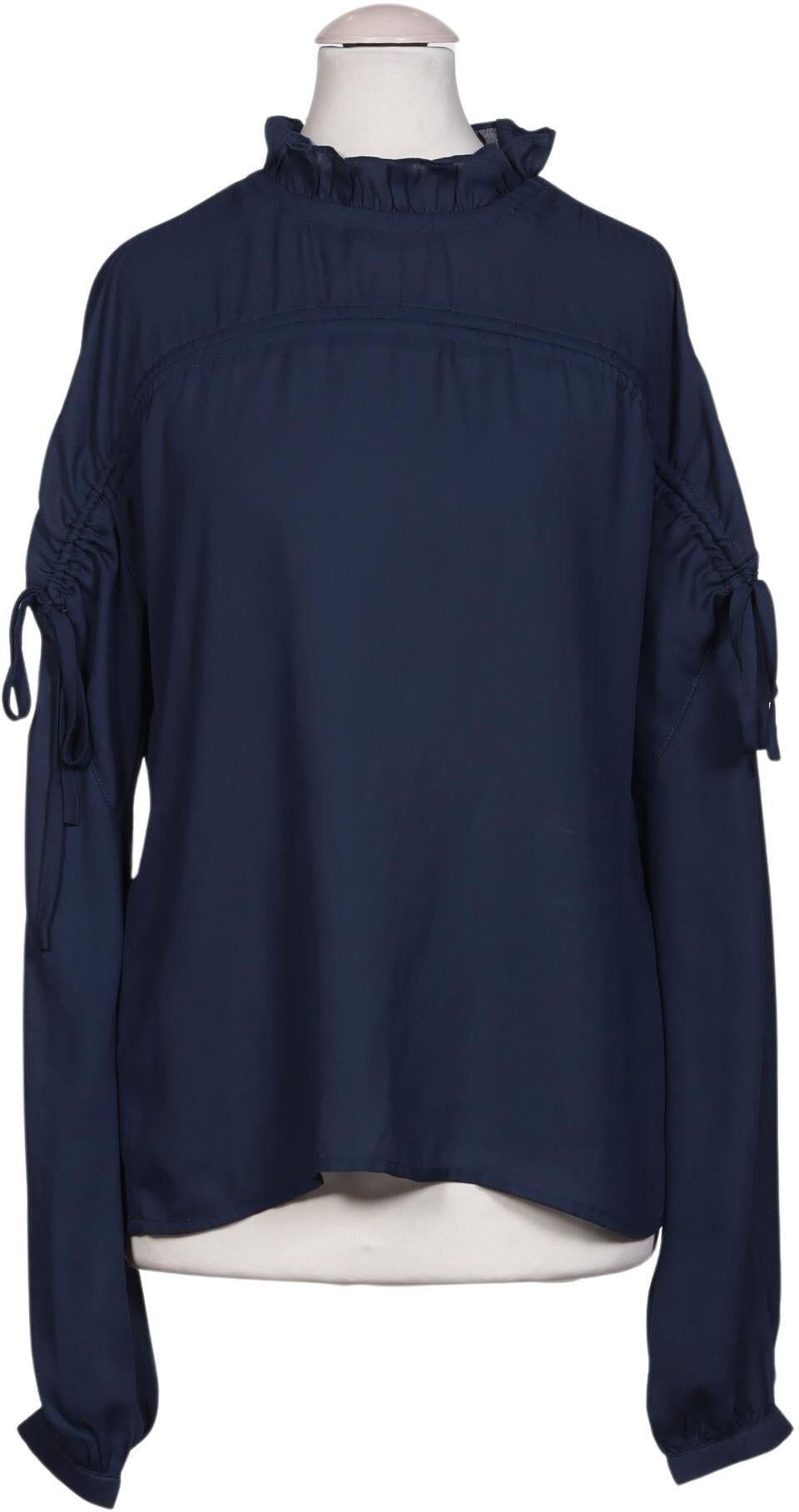Fashion Union Damen Bluse, Marineblau, Gr. EU 36, Synthetik - Second Hand