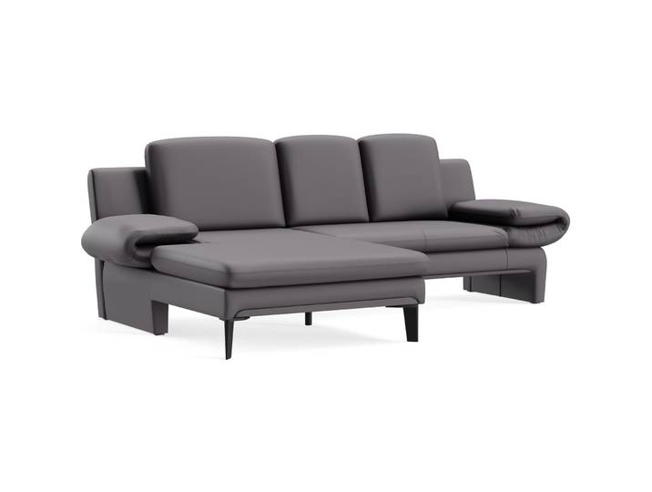 Komfortables Ecksofa Astra Stoff steel B 321 cm T 168 cm - Farbe: Touch - 844 steel - Möbel Konfigurator: Traummöbel individuell zusammenstellen -