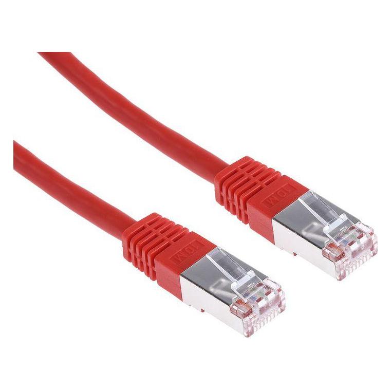 RS PRO Patchkabel Kat.6 S/FTP rot 10m (S/FTP, 10 m) (411318)