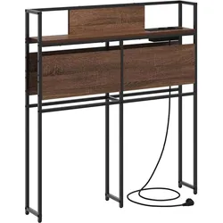 vidaXL Stauraum-Kopfteil mit Regal Braune Eiche 75 cm Holzwerkstoff